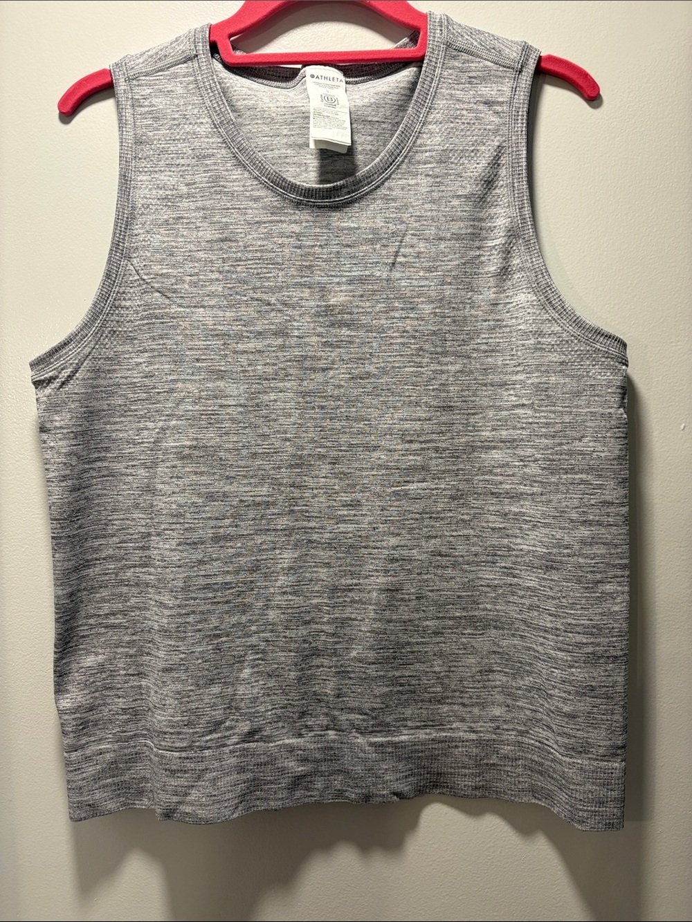 NWOT Athleta Heathered Light Gray Sleeveless Tank
